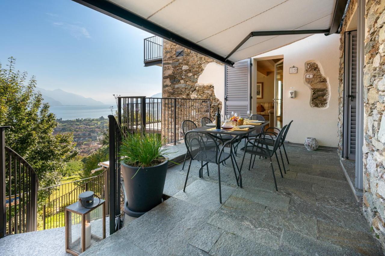 גראבדונה Casa Di Campagna Rosina Con Piscina E Vista Lago מראה חיצוני תמונה