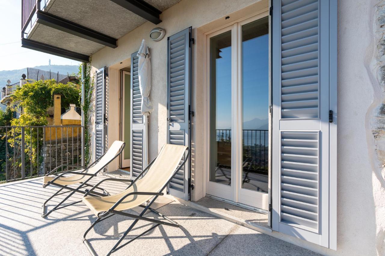 גראבדונה Casa Di Campagna Rosina Con Piscina E Vista Lago מראה חיצוני תמונה