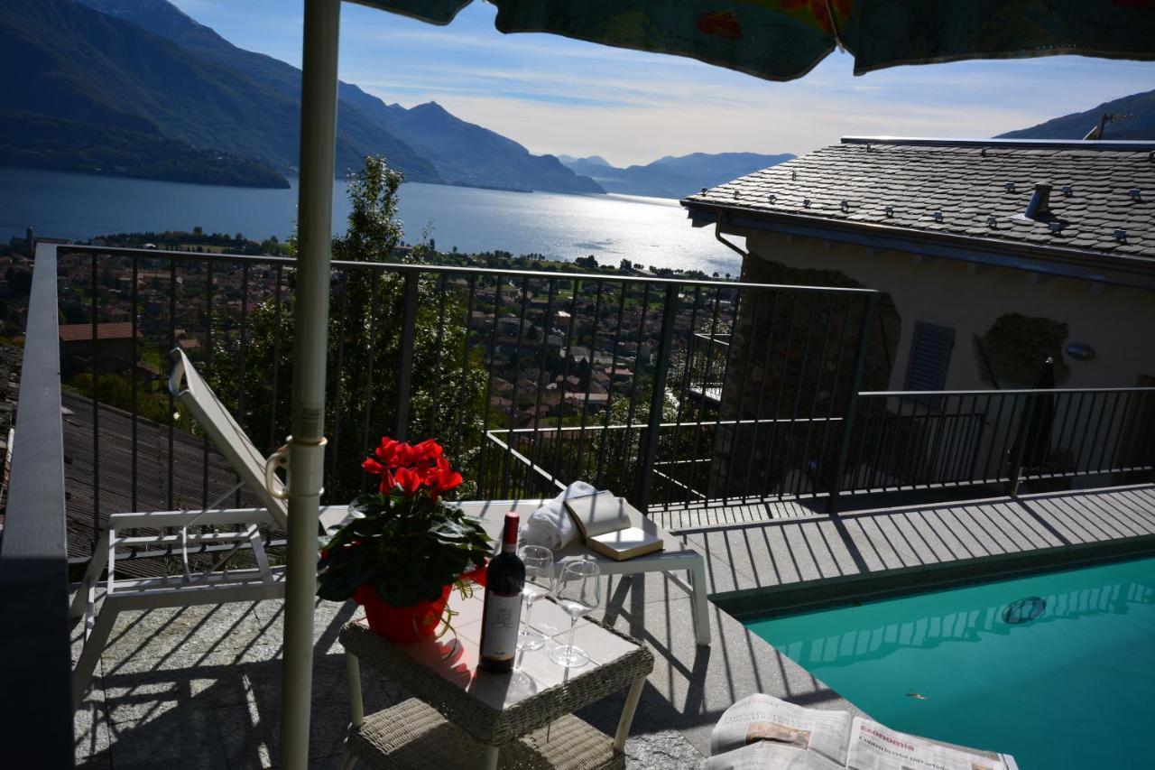 גראבדונה Casa Di Campagna Rosina Con Piscina E Vista Lago מראה חיצוני תמונה