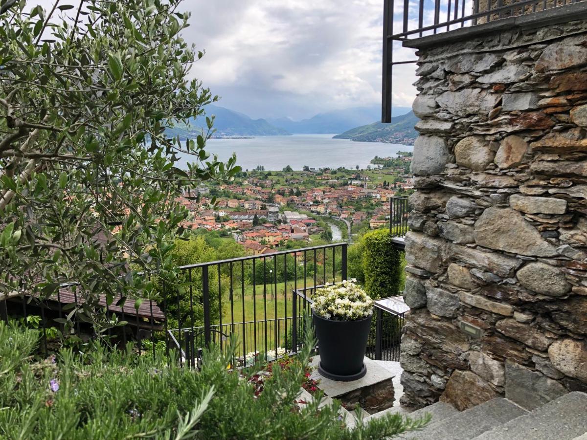 גראבדונה Casa Di Campagna Rosina Con Piscina E Vista Lago מראה חיצוני תמונה